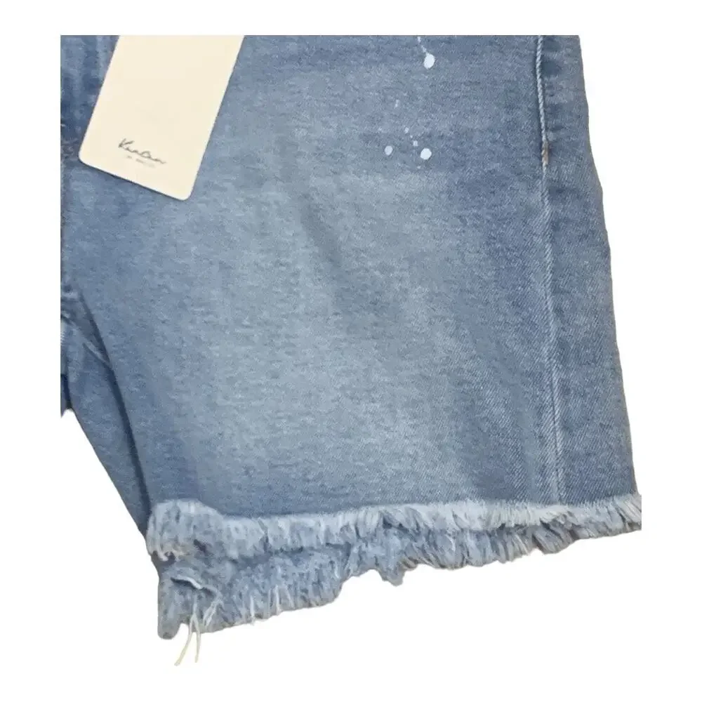 Kancan Riley Asymetrical‎ crisscross shorts raw hem sz 29 NWT
